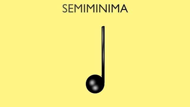 Semiminima figura musicale utilizzata nella lettura delle note